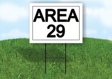 AREA 29 18 in x 24 in Yard Sign Road Sign with Stand