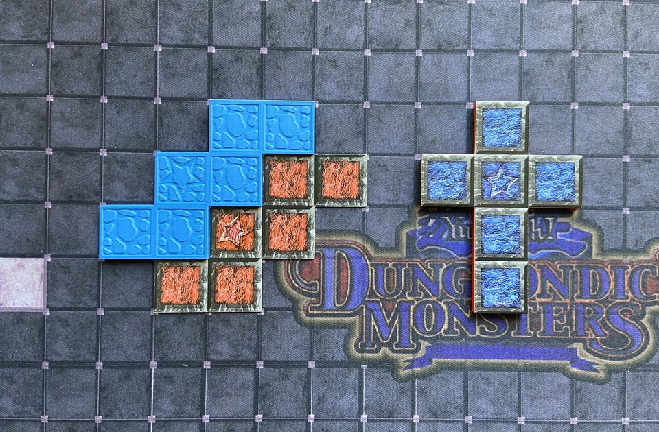 Yugioh! Dungeon Dice Monsters Tiles (2 Sets Of 11) Double Sided W/ Star - Image 4 of 4