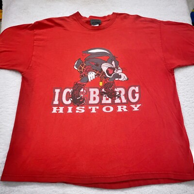 vintage 90s BUGS BUNNY ICEBERG JEANS T-Shirt XL punk looney tunes