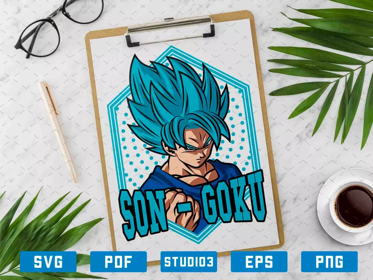 Goku Super Saiyan Svg, Goku Dragon Ball Svg, Dragon Ball Z Svg, file f