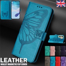 Butterfly Leather Wallet Case Cover For Samsung S25 FE S24 S23 S22 S21 S20 Ultra