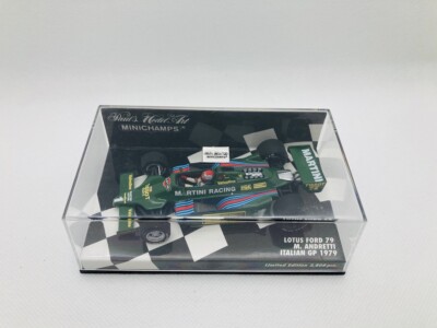 ＭＩＮＩＣＨＡＭＰＳ　LOTUS FORD７９　M．ANDRETTI WORLD 1/43 Minichamps Lotus Ford 79 Team Lotus 1979 Italy GP M. Andretti