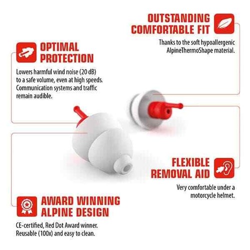 NEW Alpine Motosafe RACE Ear Plugs - Foto 4 di 9