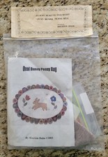 Maurizia Hulse Wool Penny Rug Kit - Oval Bunny Penny Rug