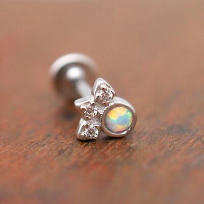 925 Sterling Silber Helix Ohrstecker Tragus Knorpel Ohrring Ohr Piercing A4488 - Bild 1 von 4