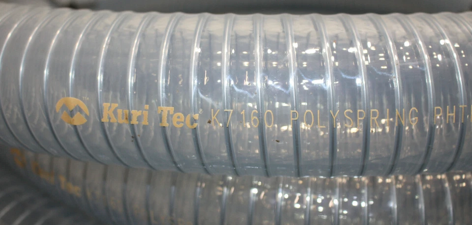 Kuri Tec Polyspring Suction & Transfer Hose K7160, 2-1/4" x 25ft, Food Grade PVC - Image 4 of 4