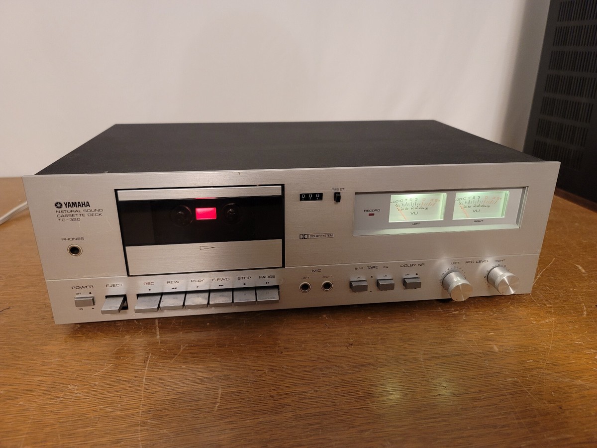VTG Yamaha TC-320 Stereo Cassette Tape Deck Japan WORKS BUT NEED