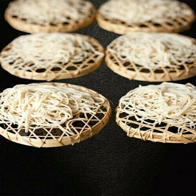 String Hopper Color Plate Cane String Hopper Tray 12 Pcs Idiyappam Plate Eco Friendly Ceylon ...