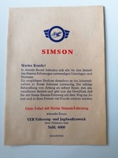 10 Papiertüten Simson - aus DDR - Zeiten