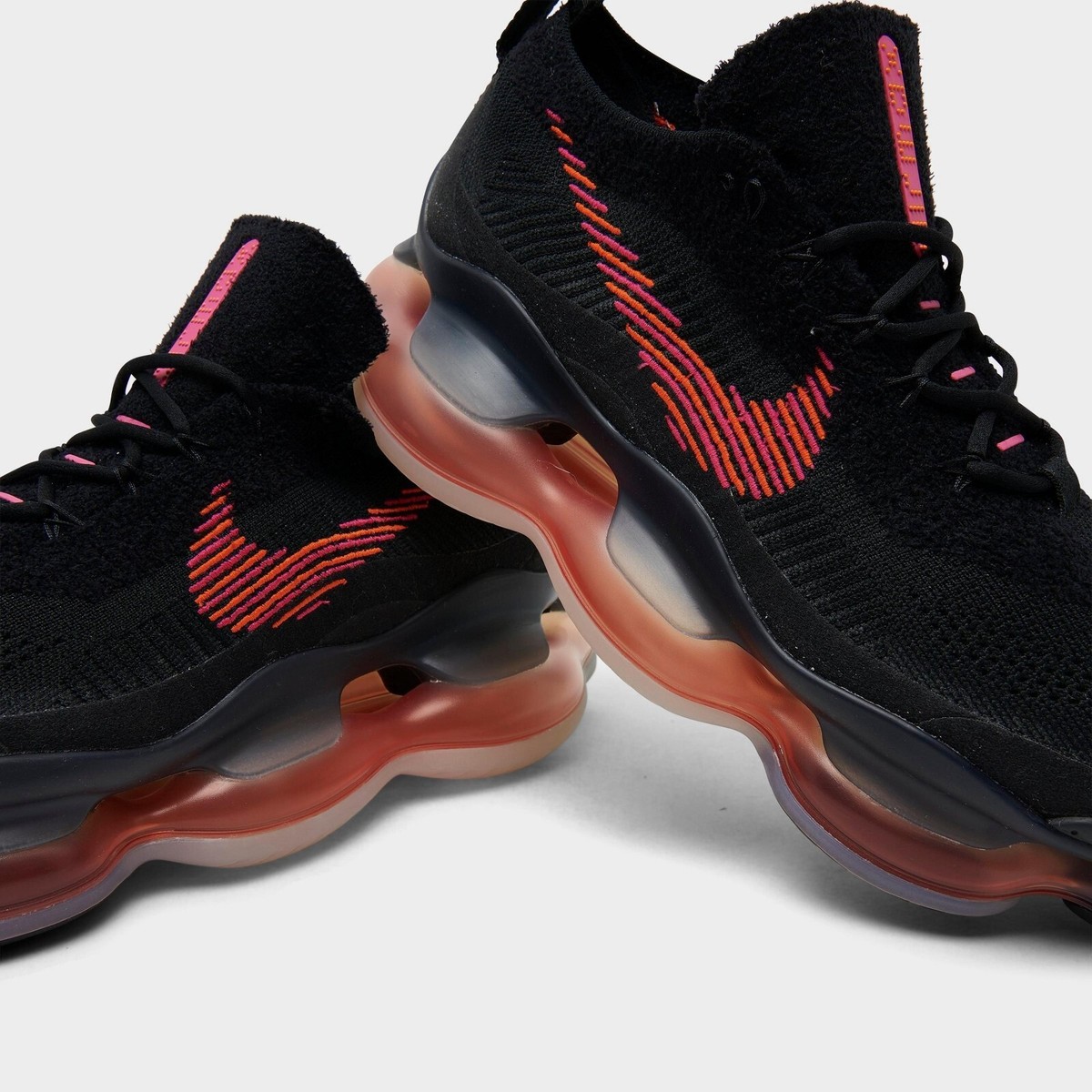 Nike Air Max Scorpion Flyknit Casual Shoes Black / Red Sz 8 DZ0799