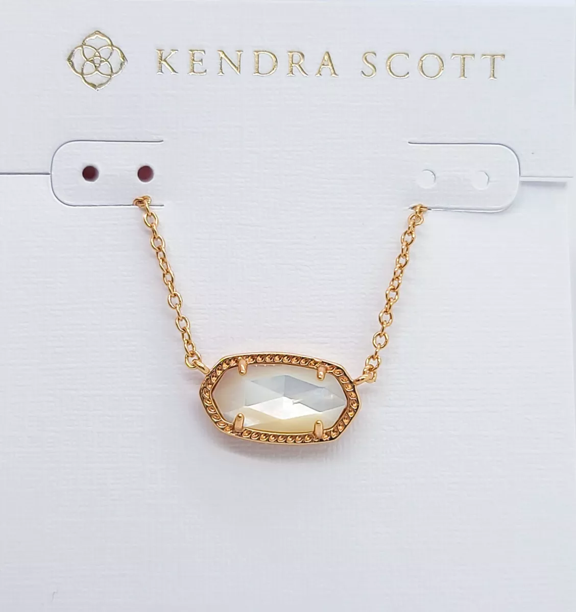 Kendra Scott Pearl Beaded Elisa Necklace Rhodium Ivory Mother Of Pearl –  Fabtique Clothing