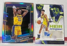 Maxwell Lewis 2023-24 Optic Holo Rated RC & Court Kings Heir Apparent Auto /125