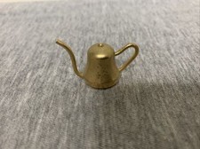 Vintage Miniature Solid Brass Dollhouse Kitchenware Teapot