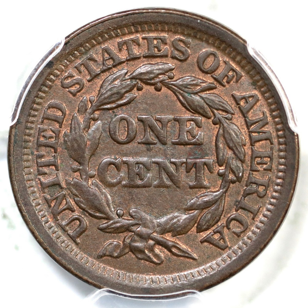 1853 N-3 PCGS MS 63 BN Braided Hair Large Cent Coin 1c | eBay