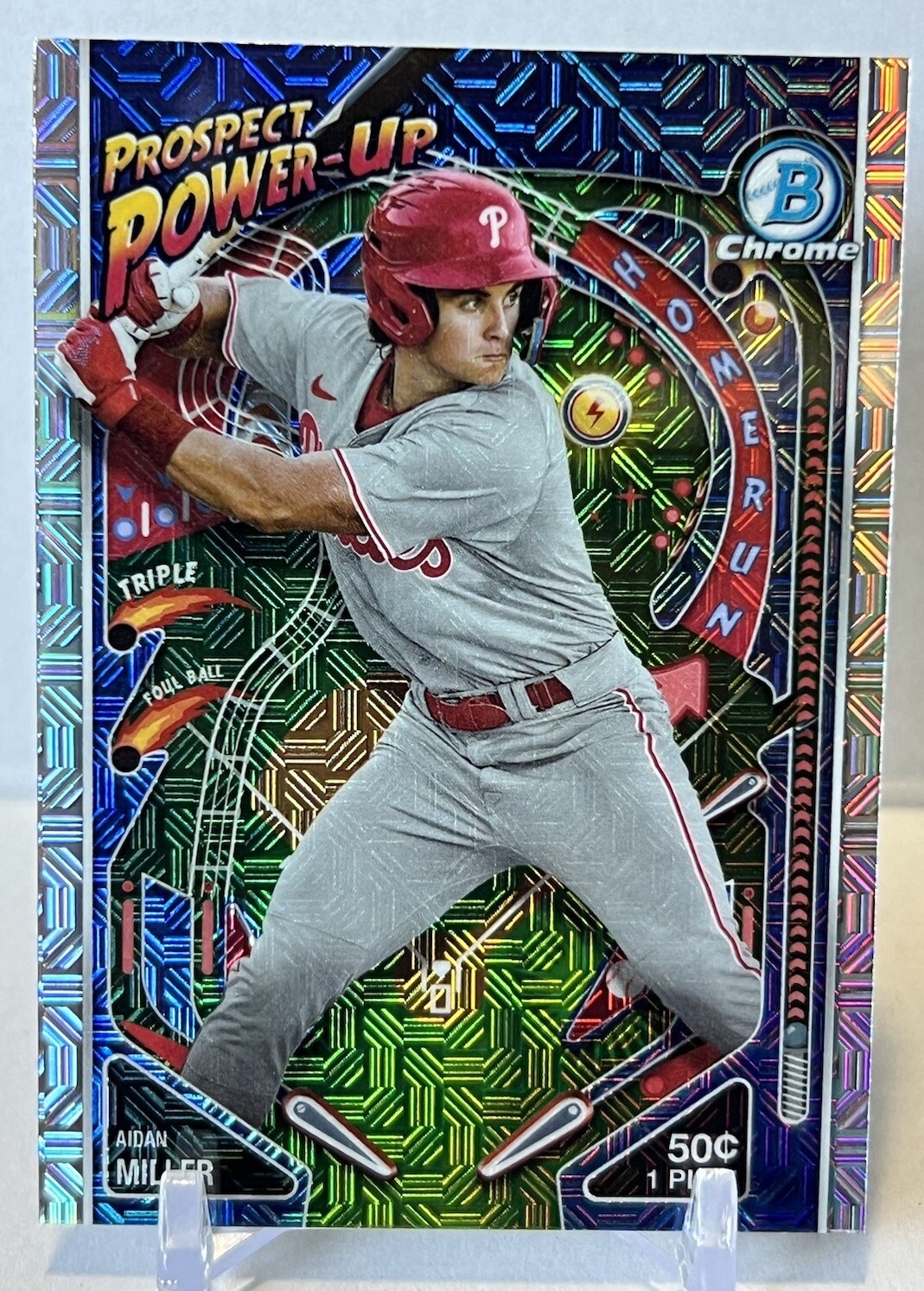 2024 Bowman Mega Box Mojo Aidan Miller Prospect Power-Up Philadelphia Phillies