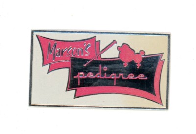 1950's Marson's Pedigree Poodle Dog Label Poster Stamp F133E