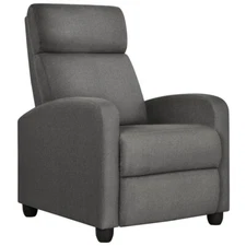 Fabric Recliner Chair Single Modern Sofa Home Theater Seating for Living Room