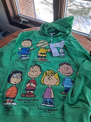 ラコステ ピーナッツ スヌーピースウェット サイズ:L Rare Lacoste x Peanuts Snoopy All Over Print Overhead Hoodie Green