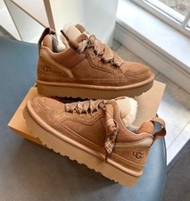 UGG Lowmel Trainers - chestnut (UK 7 / EU 40) suede with cosy + FREE EXTRA LACE