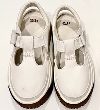 UGG Cintas Cloggess Mary Jane Wedge Platform Canvas Comfort Shoes US 6 EU 37