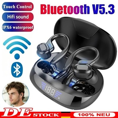 Kabellos Sport Bluetooth Kopfhörer, Open Ear Kopfhörer Bluetooth 5.3 Kopfhörer