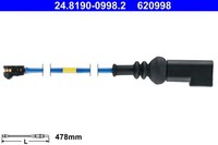 Warnkontakt Bremsbelagverschleiß ATE 24.8190-0998.2 FüR Ford Transit Custom V362