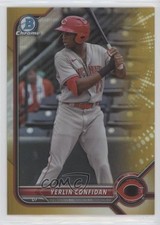 2022 Bowman Draft Chrome Gold Refractor 36/50 Yerlin Confidan #BDC-199 0xz8