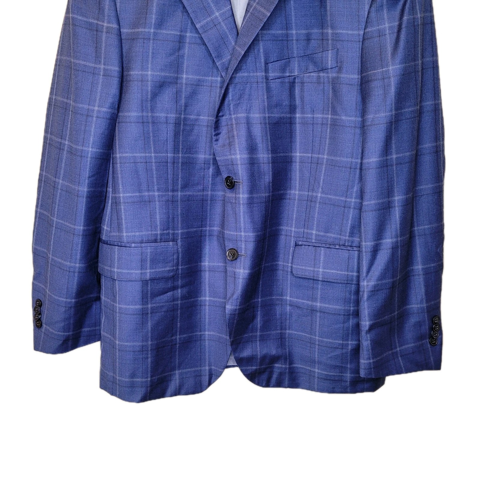 Peter Millar Wool Windowpane Plaid Two Button Dou… - image 3