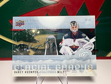 Upper Deck 2014-15 Ice Glacial Graphs Darcy Kuemper Wild Auto #GG-DK