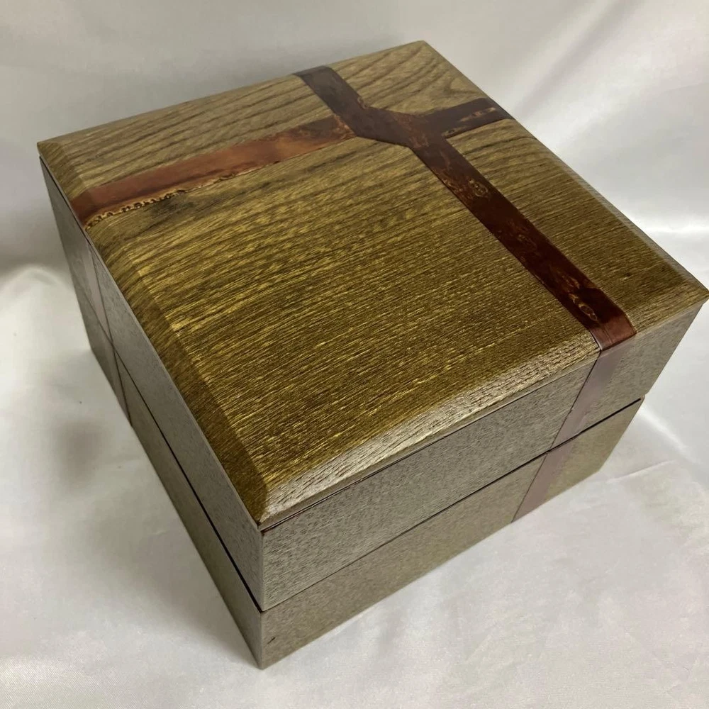 Jubako Bento Box Japanese Lacquered double box 16.5cm twotiered wood grain cherr Jubako Bento Box Japanese Lacquered double box 16.5cm twotiered wood grain cherr