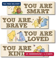 BirtDerr Winnie Room Decor- the Pooh Sign-Wooden Baby Stuff-Vintage Nursery Deco