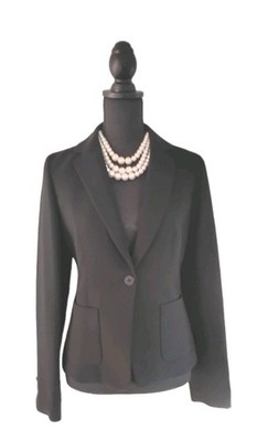 Arnaldo Bassini Suit Jacket Black S Dress Casual Italian Made Women's  Blazer M 6 | eBay