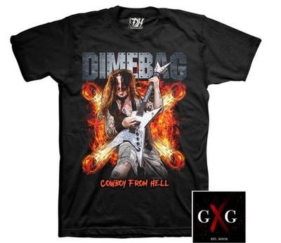 PANTERA cd lgo DIMEBAG DARRELL COWBOY FROM HELL Official SHIRT 2X New CFH vulgar