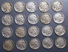 (20) 1935 & 1936  5C BUFFALO NICKELS 10 EACH DATE KM# 134  G+ to VF  A7292.1