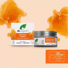 Dr Organic Rescue Cream Manuka Honey 50ml