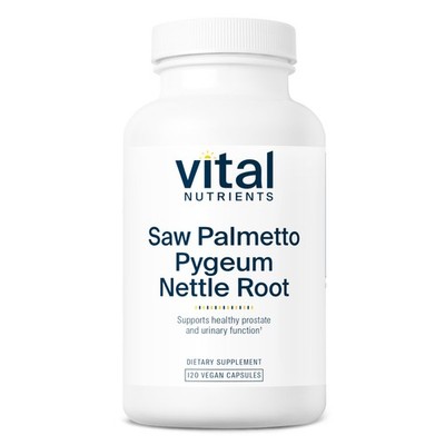 Vital Nutrients Saw Palmetto with Pygeum & Nettle Root 120 Count (Pack of 1)