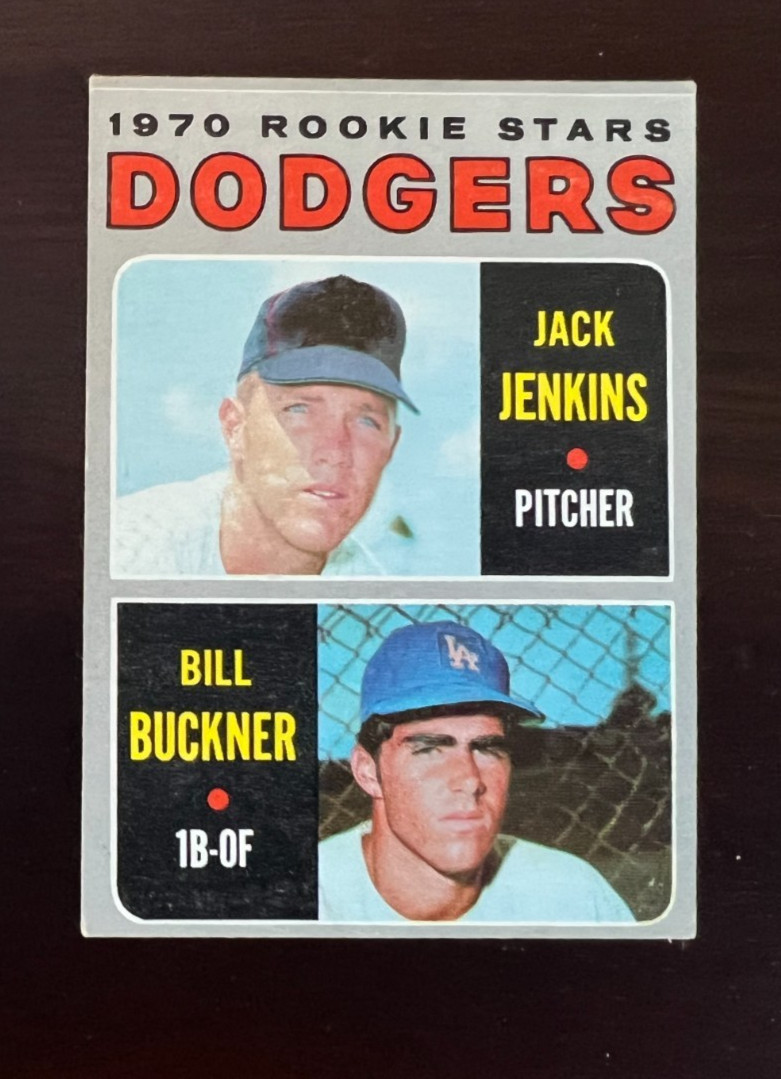 1970 Topps #286 Bill Buckner Rookie Card RC Jack Jenkins LA Dodgers Vintage MLB