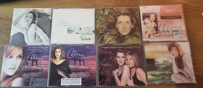 8 x CELINE DION - because you loved me + that s the + my heart will -  CD s
