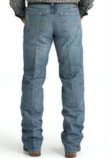 Cinch Mens Grant Medium Stonewash Relaxed Boot Cut Jeans - Mb32237001