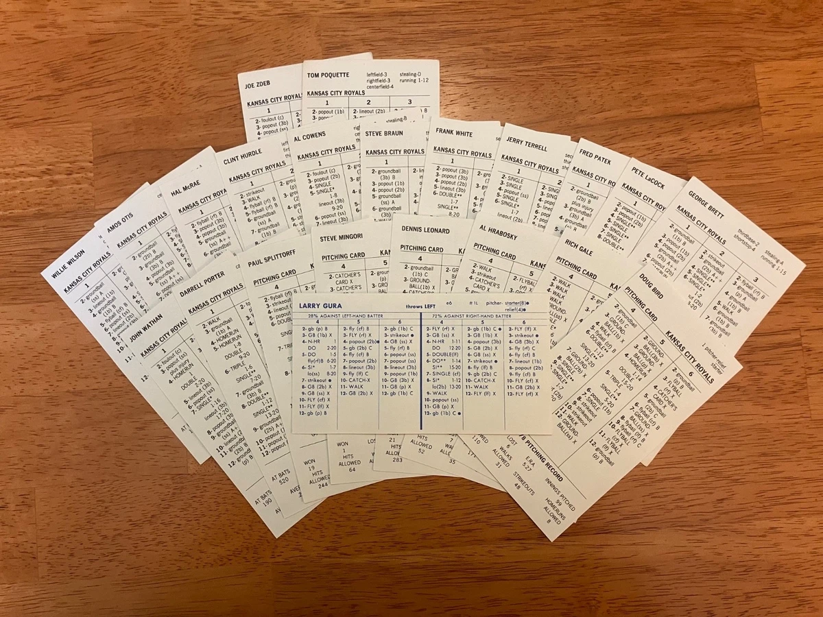 Jeu De Société Strat-O-Matic Baseball 1967 Original - 7 Grandes équipes