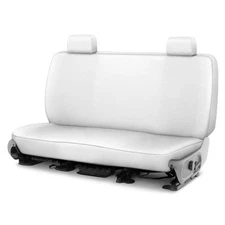Saddleman 778469-00 Leatherette 2nd Row White Custom Seat Covers