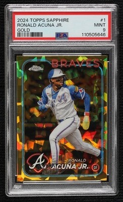 2024 Topps Chrome Sapphire Gold 13/50 Ronald Acuna Jr Ronald Acuña Jr #1 w3d