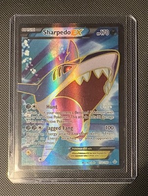 Pokemon Sharpedo EX Englisch 152/160 XY Protoschock Full Art Excellent