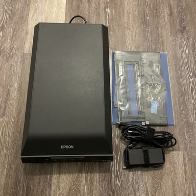 Epson Perfection V600 Flatbed Photo Film Negative Color Document Scanner - Black