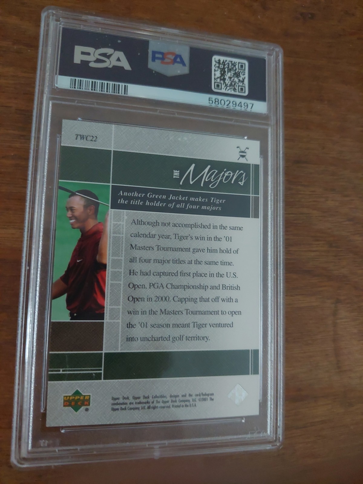 2001 Upper Deck - Tiger Woods Career Tiger Woods #TWC22 (RC) view 2
