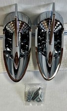 1957 CHEVY CHROME HOOD SCOOP ROCKETS W/ HARDWARE *Made in USA *