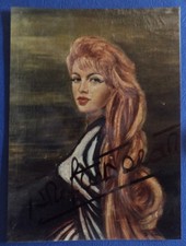 Photo BRIGITTE BARDOT autographe dédicace (12,5 x 17 cm) Signed Peinture