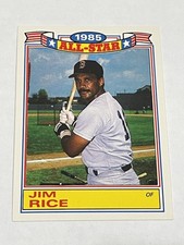 1986 Topps Baseball Glossy All-Stars #6 - Jim Rice - Boston Red Sox