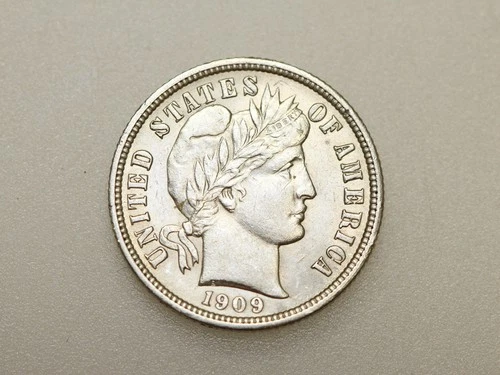 1909-P 10C BARBER SILVER DIME