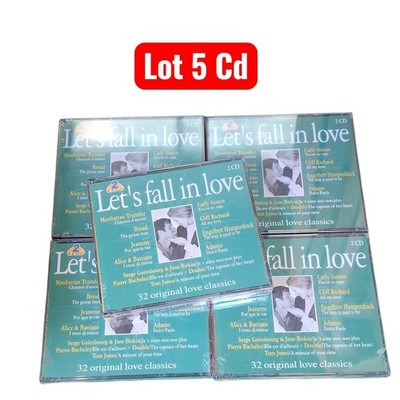 Set 5 CDs Let's Fall In Love 2CD Compilation Liebe Romantik Neu Blister